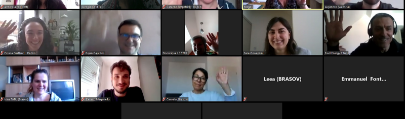 A snapshot from TOMORROW's online meeting